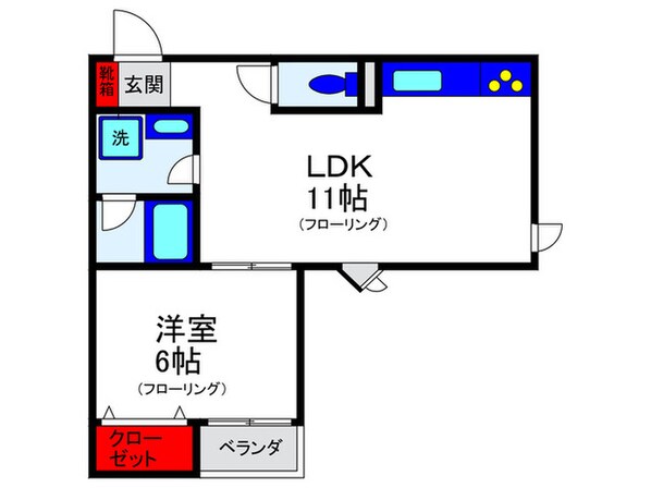 サンライフ桜塚の物件間取画像